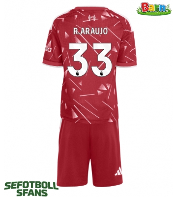 Liverpool Ronald Araujo #33 Hemmaställ Barn 2026-27 Kortärmad (+ Korta byxor)